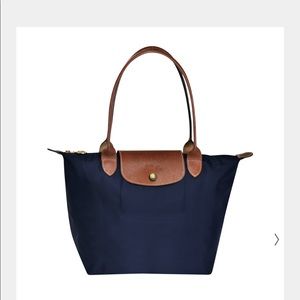 Long champ navy small tote